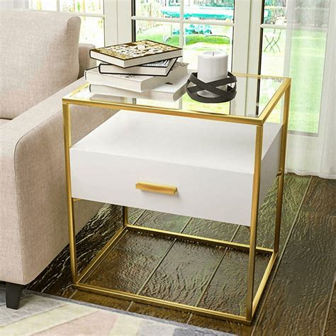 metal side tables for bedroom